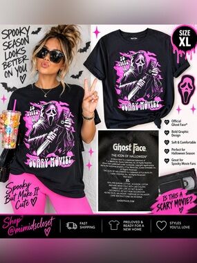 $10 or 🆓 BUY ONE GET ONE FREE 🆓 Ghost Face Tee XL